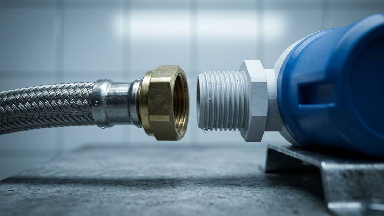 Easy installation of a durable water tank float valve with standard threaded connections to minimize downtime.